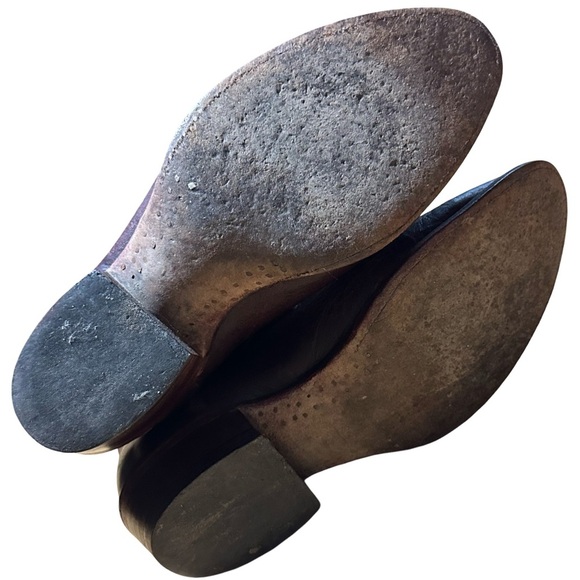 J. Chisholm Vintage Cowboy Boots Brown Leather Men’s Size 10 EE Wide Made in USA - Picture 4 of 8